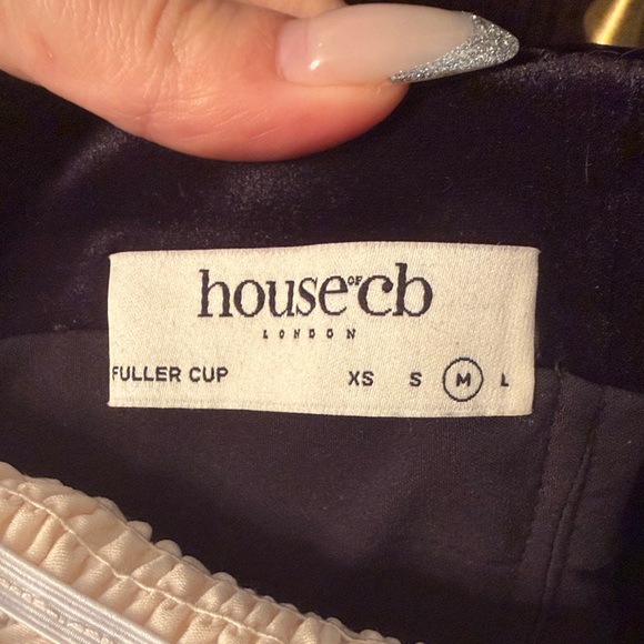 House of CB Black and Cream Mini “Azaria” Dress M NEW - Picture 14 of 17